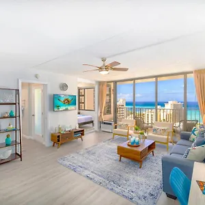  Apartment Waikiki Upscale 1 Bedroom - Ocean Views - Parking